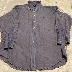mens sz 17. 34/35 Ralph Lauren long sleeve button down
